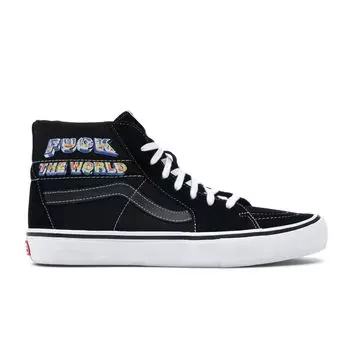 Vans Supreme x Sk8 Hi Fuck The World — черные кроссовки унисекс VN0A45JDSY1