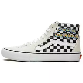 Vans Supreme x Sk8 Hi Fuck The World — белые кроссовки унисекс VN0A45JDSY4