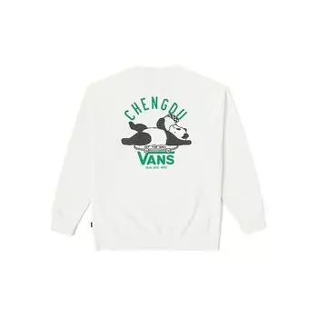 Vans Свитшот City Series с принтом в виде буквы «Панда» и круглым вырезом, унисекс, свитшот Off-White VN000KQCFS8 XL