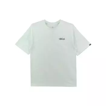 Vans Свободный покрой, повседневная спортивная футболка с круглым вырезом и коротким рукавом, унисекс, топы, зеленый цвет VN00091TBQC L