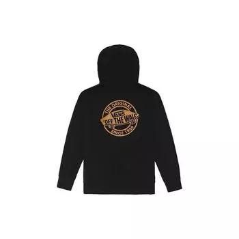 Vans Сзади Графический принт с логотипом Повседневный свитер с капюшоном Мужские толстовки Черный VN0A5H6VBLK M