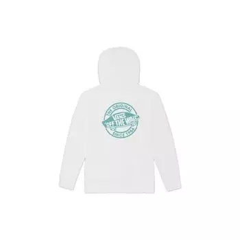 Vans Сзади Графический принт с логотипом Повседневный свитер с капюшоном Унисекс толстовки Белый VN0A5H6VWHT L