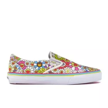 Vans Takashi Murakami Classic Slip-On LX Multi Flower Мужские кроссовки белые VN-0ZSIGQC 42.5