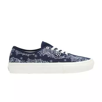Vans Темно-синие кроссовки унисекс Skate Authentic Paisley Blue Marshmallow VN0A5FC8FRP 43
