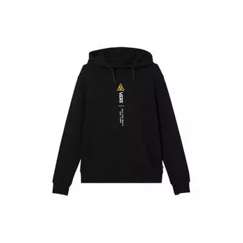 Vans Толстовка с капюшоном и принтом букв, женские топы, черный цвет VN0A4RBKBLK S