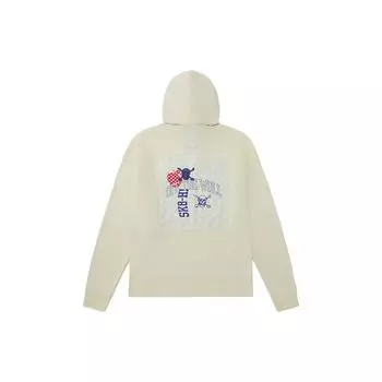 Vans Толстовка с капюшоном и принтом «Череп и клубника» для мужчин, цвет «белый» VN0A54JRZ6K S