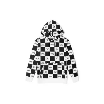 Vans Толстовка с капюшоном и шахматной доской Skull, унисекс, черные VN0A54JWZ79 L