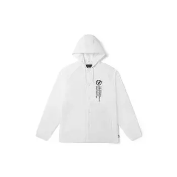 Vans Толстовка с капюшоном из тонкого хлопка с буквенным логотипом, мужская белая VN0A3W2EYKW S