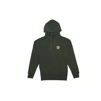 Vans Толстовка с капюшоном с логотипом Letter, унисекс, цвет милитари-зеленый VN0A4BP798O S