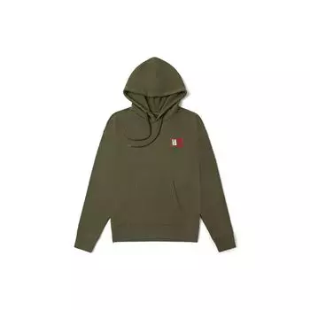 Vans Толстовка с капюшоном с логотипом, мужская толстовка с капюшоном, цвет армейский зеленый VN0A54JKKCZ L