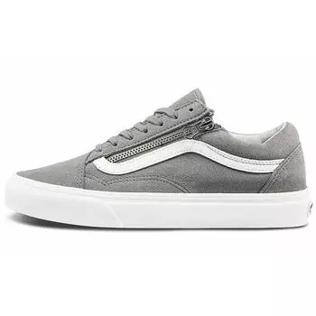 Vans Унисекс кроссовки Old Skool Zip Drizzle серые Blanc-De-Blanc VN0A3493A4F 35
