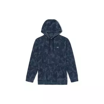 Толстовка с капюшоном Vans с принтом тай-дай по всей поверхности, унисекс, серая/синяя, VN0A7YCDBNQ M