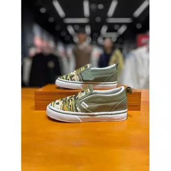 Vans [Vans] Toddler Camo Slip On Sneakers Khaki Vn000ubsbgk Khaki/115