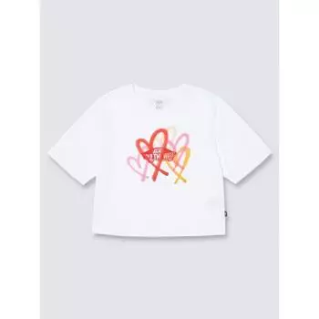 Vans Vans X The Museum VisiTor Big HearT Crop Футболка с коротким рукавом vn000kafwhT1 L