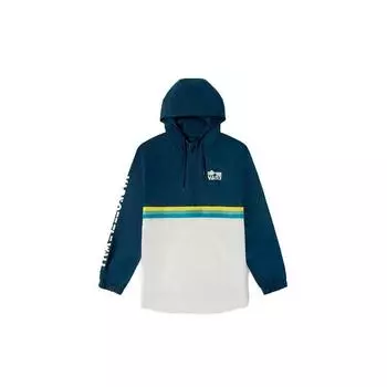 Vans Ветровка с цветными блоками High Elevation, на молнии, мужские куртки, синяя, белая VN0A4MT1K9T S