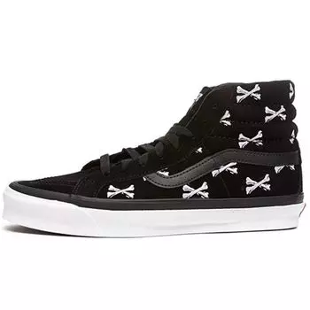 Vans WTAPS x OG SK8-Hi LX Черные кроссовки унисекс Bones White VN0A4BVB20P