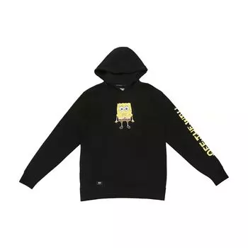 Vans X Happy Face Collaboration Letter Print Cartoon Hoodie Мужские толстовки с капюшоном черного цвета VN0A5KENZAV XL