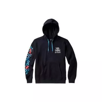 Vans X Krooked Printed Pullover Hoodie Мужские толстовки с капюшоном черного цвета VN0A7SF1BLK S