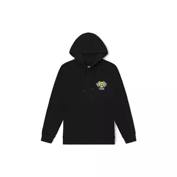 Vans X Mooneyes FW22 Толстовка с капюшоном и принтом логотипа на шнурке Толстовка с длинными рукавами Топы унисекс Черный VN0000BCBLK M