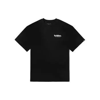 Vans X Peaches Collaboration SS23 Круглый вырез с буквенным принтом Короткий рукав Футболка унисекс Топы Черный VN000FPDBLK XL