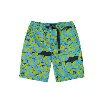 Vans X Tyakasha Collaboration SS22 Cartoon Earth All Over Print Woven Casual Shorts Men shorts Ocean-Green VN0A5H79YBA L
