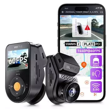 VANTRUE Dash STARVIS Широкий HDR Ультра Ночной ADAS Безопасное Вождение Парковка Движение Столкновение Циклическая Запись Голосовое OTA Легкие Помехи Авторадио 1ТБ Памяти S1 Pro 1КАНАЛ чёрный