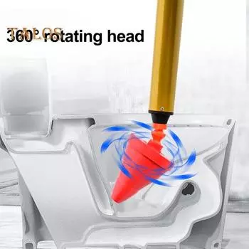 Вантуз для прочистки унитаза, распылитель высокого давления, многоразовый инструмент для прочистки засоров в туалете, ванной, душе красный