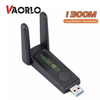 VAORLO 1300 Мбит/с Wi-Fi USB 3.0 адаптер 802.11AX двухдиапазонный 2,4G/5 ГГц беспроводной Wi-Fi ключ сетевая карта RTL7612 для ПК с Win 10/11