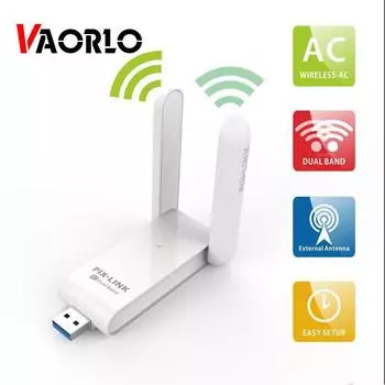 VAORLO 600 Мбит/с USB Wi-Fi адаптер Wi-Fi повторитель маршрутизатор Wi-Fi Dongle приемник UAC03 2,4/5,38G двухдиапазонная беспроводная сетевая карта для ноутбука
