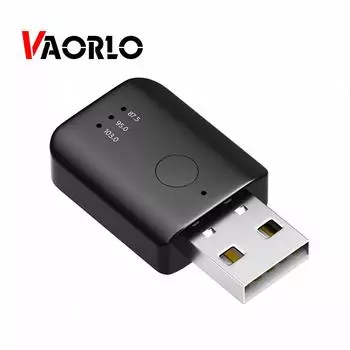 VAORLO Автомобильный Bluetooth 5,1 FM-передатчик приемник Handsfree Call Mini USB Power Car Kit Авто Беспроводной аудио для автомобиля FM-радио чёрный