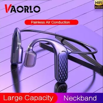 VAORLO Bluetooth наушники с воздушной проводимостью HiFi стерео музыка спортивная гарнитура с HD микрофоном IPX5 водонепроницаемые наушники с шейным ремешком