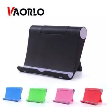 VAORLO Мини-поворотный держатель для телефона Регулируемый держатель Настольный держатель для iPad для смартфонов iPhone XiaoMi Huawei чёрный