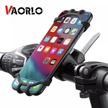 VAORLO велосипедный держатель для телефона велосипедный держатель для мобильного телефона мотоцикл Suporte Celular для iPhone samsung Xiaomi Gsm Houder Fiets чёрный