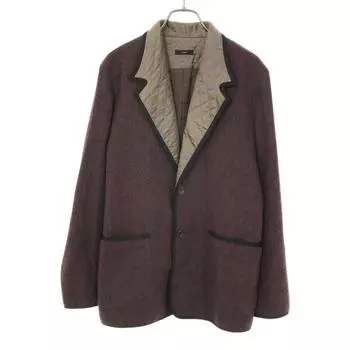 varde77 Made in Japan Wool Blend tailored jacket 1 Bordeaux quilting Men s Used