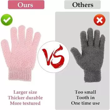 Варежки для ленивых ванн, домашний массаж тела, губка для душа, отшелушивающие варежки, натуральные мочалки, перчатки для купания для тела, лица, удаления омертвевшей кожи синий