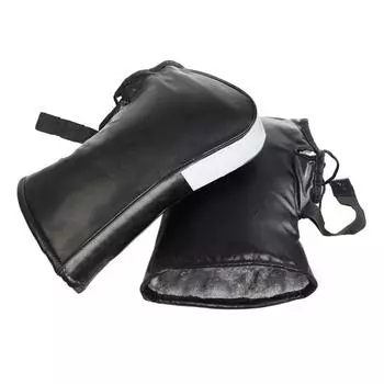 Варежки на руль велосипеда Водонепроницаемые перчатки для мотоцикла Зимние термальные ветрозащитные перчатки из полиуретана для мужчин и женщин