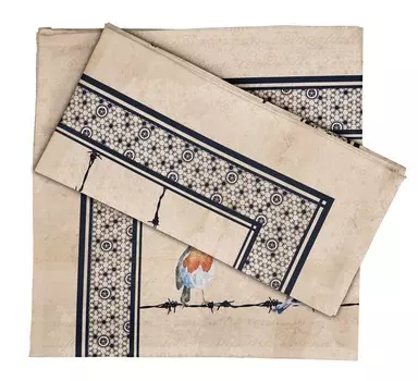 Vargottam Luxury Collection Обеденный стол Белье Декор Хлопковая салфетка Ткань с принтом Многоразовые салфетки Набор из 12 салфеток, 20 X 20 - Set Of 4 бежевый