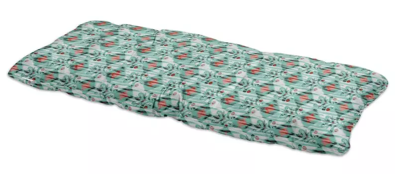 Vargottam Напечатанная на открытом воздухе подушка для скамейки Водонепроницаемый шезлонг Сиденье для скамейки 42x18x5 Inches аквамарин