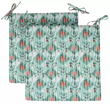 Vargottam Печатные подушки для стульев для помещений и улицы Нескользящая подушка для обеденного стула квадратной формы подушка для обеденного стула с машиной для завязывания струн 20x20x3 Inches розовый