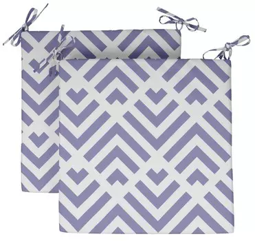 Vargottam Печатные подушки для стульев для помещений и улицы Нескользящая подушка для обеденного стула квадратной формы подушка для обеденного стула со шнурком 20x20x3 Inches фиолетовый