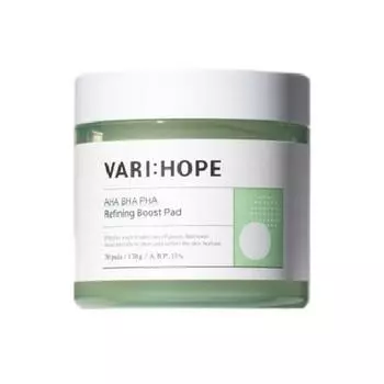 VARI: HOPE AHA BHA PHA Refining Boost Pad 70 шт., 170 г