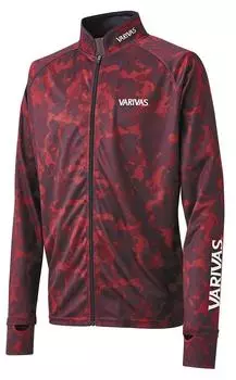 Varibus Dry Rifle Zip Long Sleeve Red Camo L VAZS-25