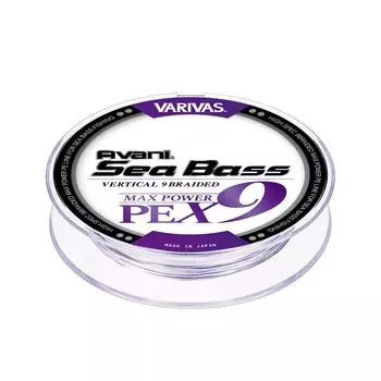 VARIVAS 9-ти прядная леска PE Avani Seabass Max Power PE X9 150 м Белый Фиолетовый (Маркировка) нет. 0.8