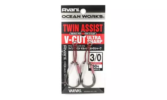 Varivas AH-68 Ocean Works Twin Assist V Cut Ultra Sharp, размер 3/0 (4612)