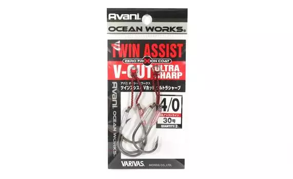 Varivas AH-69 Ocean Works Twin Assist V Cut Ultra Sharp Размер 4/0 (4629)