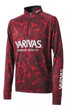 VARIVAS Dry Half Zip Long Sleeve Red Camo L VAZS-23