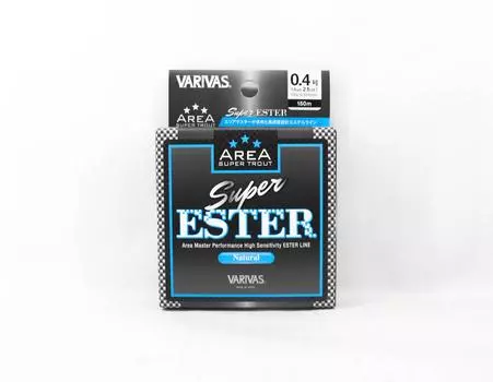 Varivas Ester Line Super Trout Area Natural 150 м 0,4, 2,1 фунта (7938) чистый