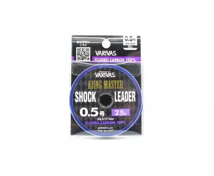 Varivas Fluorocarbon Ajing Master Shock Leader Line 30 м 2 фунта (5323) чистый