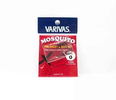 Varivas Mosquito Wacky Worm Hook Fine Guard Size 0 (7788)