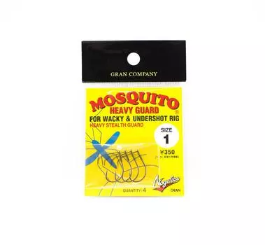 Varivas Mosquito Wacky Worm Hook Heavy Guard Размер 1 (4083)